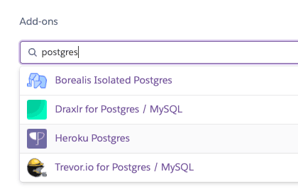 Heroku Add Postgres